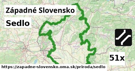 Sedlo, Západné Slovensko