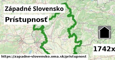 prístupnosť v Západné Slovensko