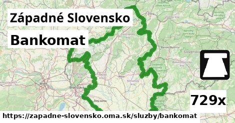 Bankomat, Západné Slovensko