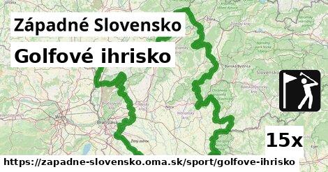 Golfové ihrisko, Západné Slovensko