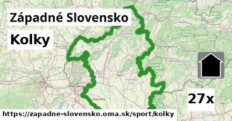 Kolky, Západné Slovensko