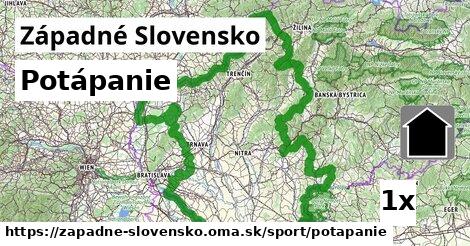 Potápanie, Západné Slovensko