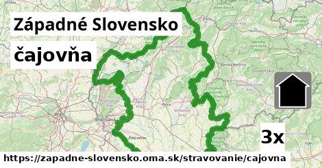 čajovňa, Západné Slovensko