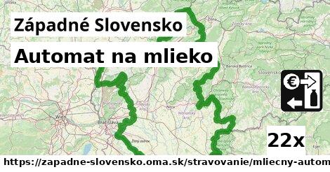 Automat na mlieko, Západné Slovensko