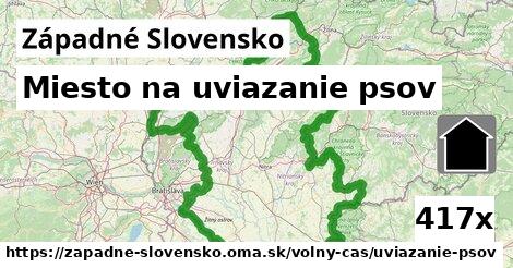 Miesto na uviazanie psov, Západné Slovensko