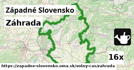 Záhrada, Západné Slovensko