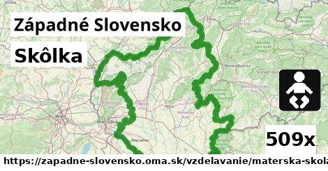 Skôlka, Západné Slovensko