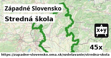 Stredná škola, Západné Slovensko