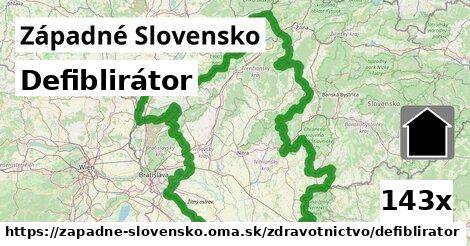 Defiblirátor, Západné Slovensko