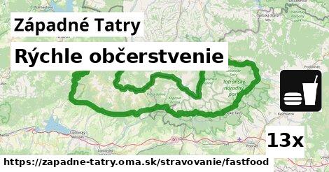 Všetky body v Západné Tatry