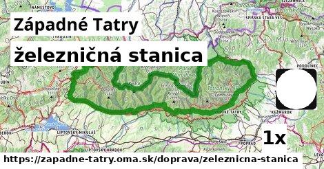 železničná stanica, Západné Tatry