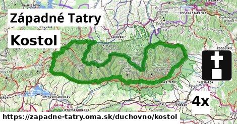 Kostol, Západné Tatry