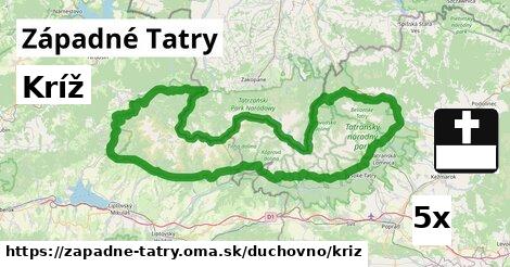 Kríž, Západné Tatry