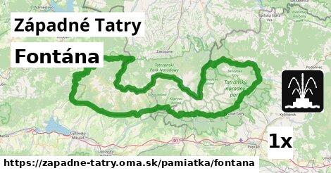 Fontána, Západné Tatry