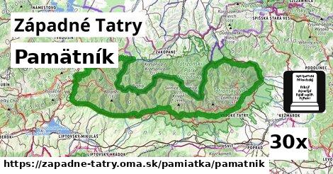 Pamätník, Západné Tatry