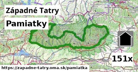 pamiatky v Západné Tatry