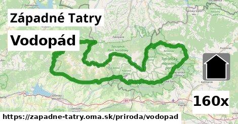 Vodopád, Západné Tatry