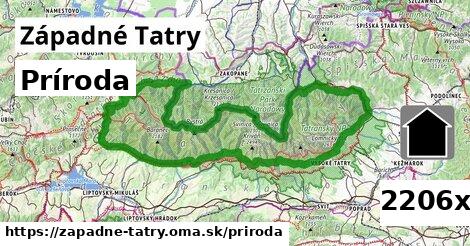 príroda v Západné Tatry