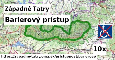 Barierový prístup, Západné Tatry