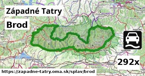 Brod, Západné Tatry