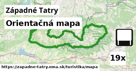 Orientačná mapa, Západné Tatry