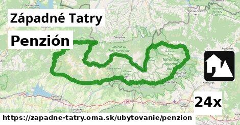 Penzión, Západné Tatry