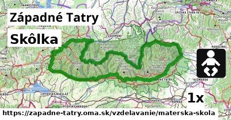 Skôlka, Západné Tatry