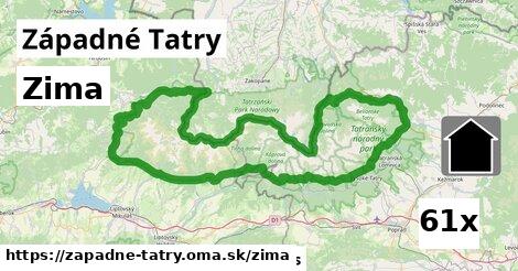 zima v Západné Tatry