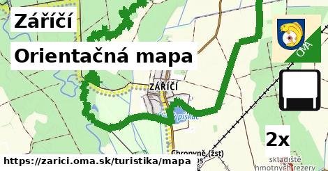 Orientačná mapa, Záříčí
