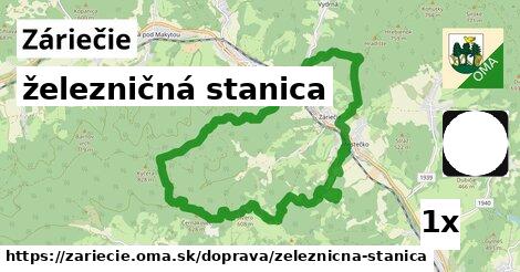 železničná stanica, Záriečie