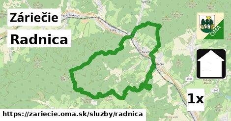 Radnica, Záriečie