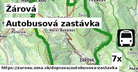 Autobusová zastávka, Žárová