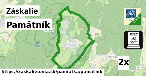 Pamätník, Záskalie