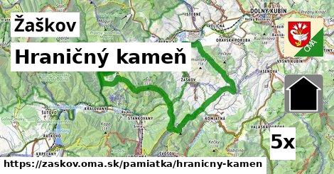 Hraničný kameň, Žaškov