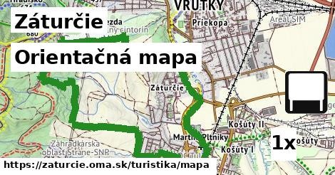 Orientačná mapa, Záturčie