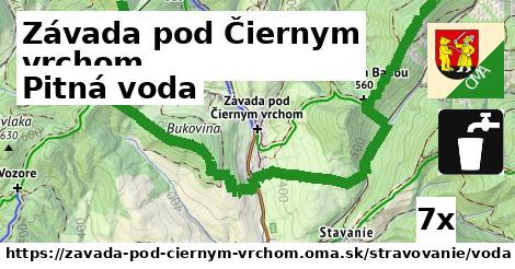 pitná voda v Závada pod Čiernym vrchom