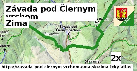 zima v Závada pod Čiernym vrchom