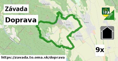 doprava v Závada, okres TO