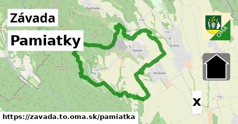 pamiatky v Závada, okres TO