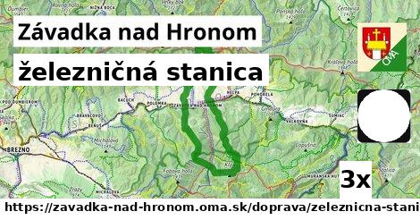 železničná stanica, Závadka nad Hronom