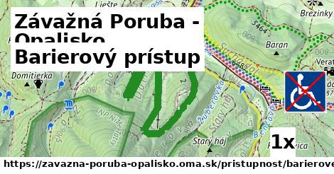 Barierový prístup, Závažná Poruba - Opalisko