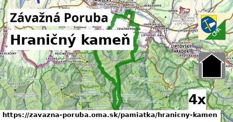 Hraničný kameň, Závažná Poruba