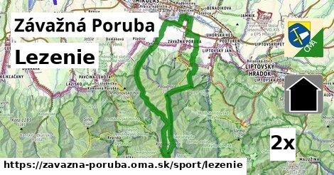 Lezenie, Závažná Poruba
