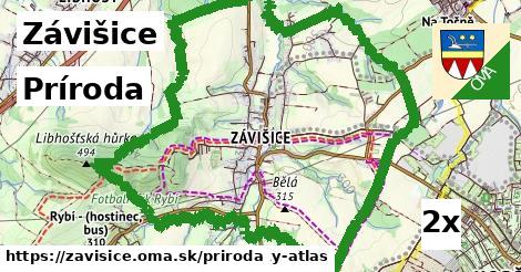príroda v Závišice
