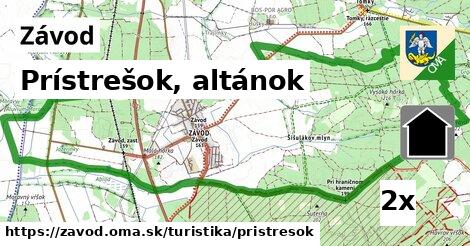 Prístrešok, altánok, Závod