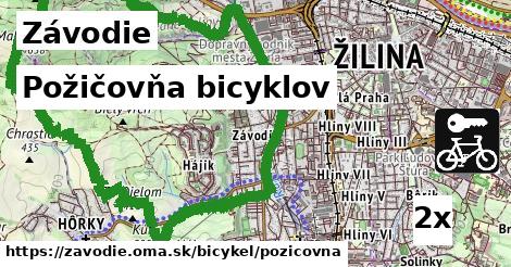 Požičovňa bicyklov, Závodie