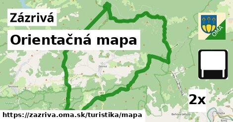 Orientačná mapa, Zázrivá