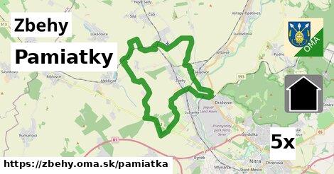 pamiatky v Zbehy