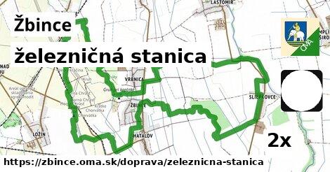 železničná stanica, Žbince
