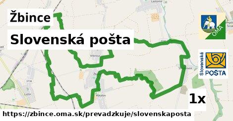 Slovenská pošta, Žbince